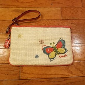Oversized Coach Butterfly Wristlet